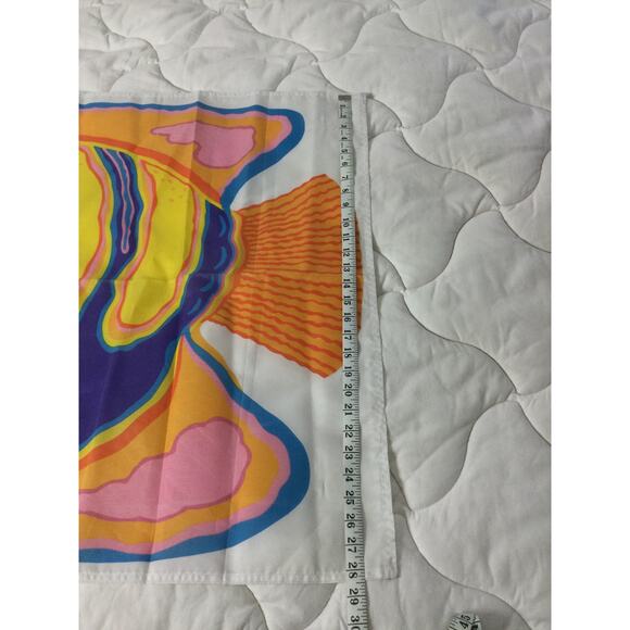 Vintage AGC Tropical Fish Yard Flag - Picture 7 of 7
